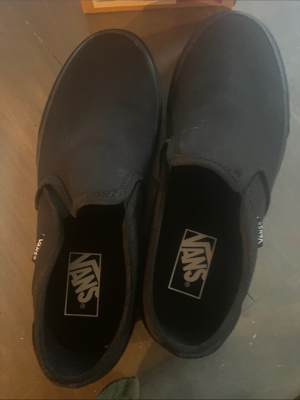 Vans Slip-On Canvas womens Shoes — Black - Picture 3 of 5